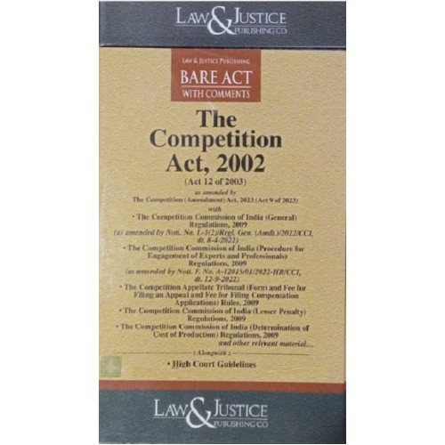 Law & Justice Publishing Co's Competition Act, 2002 Bare Act 2024